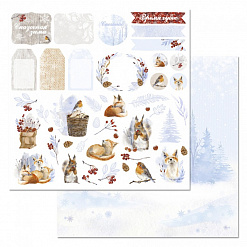 Бумага "Снежная клюква. Картинки" (ScrapMania)