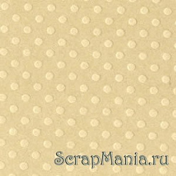 Кардсток Bazzill Basics 30,5х30,5 см однотонный с текстурой светлых точек, цвет бежевый