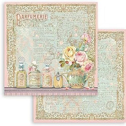 Набор бумаги 20х20 см "Rose Parfum", 10 листов (Stamperia)