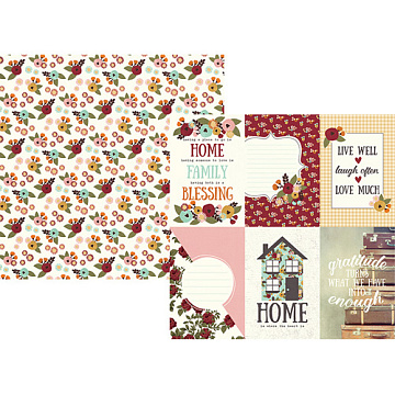 Бумага "Vintage blessings. Vertical elements" (Simple Stories)