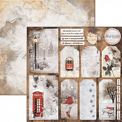 Бумага "Snow and the sity. Have a happy snowy day" (Ciao bella)