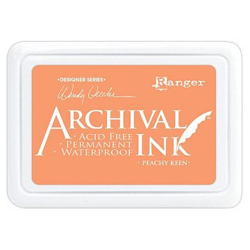 Водостойкая перманентная подушечка Archival Ink Peachy Keen Персиковый (Ranger)
