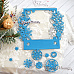 Нож "Снежная рамка", 11х12,5 см (ScrapMania)