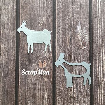 Нож "Коза", 5х5 см (Scrapman)