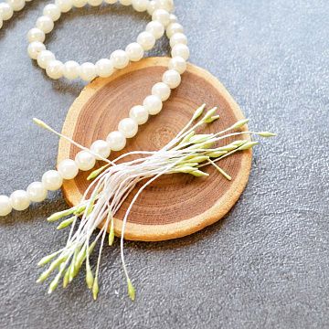 Набор тычинок "Жемчужные мини. Зеленые", 25 шт (Китай)