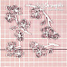 Чипборд "Сакура цветущая 2", 3,6х9,5 см (Scrapiki)