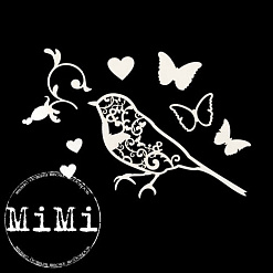 Набор украшений из чипборда "Узорная коллекция. Соловей" (MiMi Design)