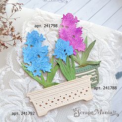 Нож "Первоцветы. Гиацинты раскрытые", 5,4х10 см (ScrapMania)
