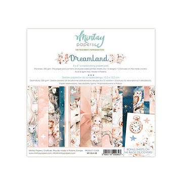 Набор бумаги 15х15 см "Dreamland", 24 листа (Mintay)