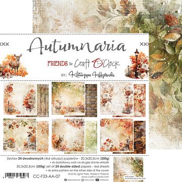 Набор бумаги 20х20 см "Autumnaria", 24 листа (CraftO'clock)