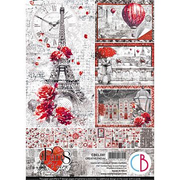 Набор бумаги А4 "Paris Je t’aime", 9 листов (Ciao bella)