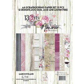 Набор А4 "Amour", 12 листов (13Arts)