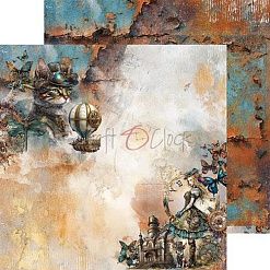 Набор бумаги 15х15 см "Mists of toolbox town", 24 листа (CraftO'clock)