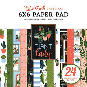 Набор бумаги 15х15 см "Plant Lady", 24 листа (Echo Park)