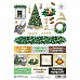 Скрап-карта А4 "Сканди Новый Год. Картинки и надписи" (ScrapMania)