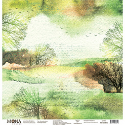 Бумага "Осень. Осенний пейзаж" (MonaDesign)