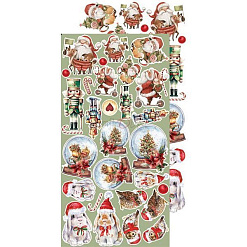 Набор бумаги 30х15 см "Christmas treasure. Для вырезания. Детали", 18 листов (CraftO'clock)