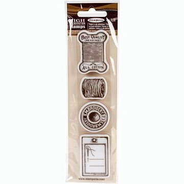Резиновый штамп "Sewing", 3,3х4,8 см (Stamperia)