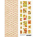 Лист с картинками 10х30 см "Уютная осень. Марки" (ScrapMania)