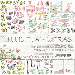 Набор картинок для вырезания 30х15,5 см "Felici'tea" (CraftO'clock)