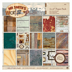 Набор бумаги 15х15 см "Mr. Smith's Workshop. Мастерская мистера Смита", 36 листов (DoCrafts)