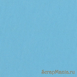 Кардсток Bazzill Basics 30,5х30,5 см однотонный с текстурой полосок, цвет голубой