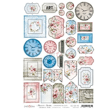 Набор цветного чипборда "Flower Fiesta " (CraftO'clock)