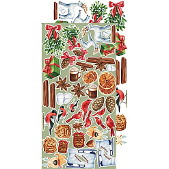 Набор бумаги 30х15 см "Christmas treasure. Для вырезания. Детали", 18 листов (CraftO'clock)