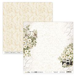 Набор бумаги 30х30 см "Romantic garden", 12 листов (ScrapBoys)