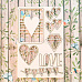 Набор украшений из чипборда "Love is..." (MonaDesign)