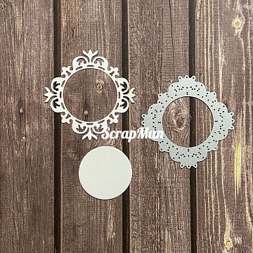 Нож "Античная рамка-2", 7,5х7,5 см (ScrapMan)