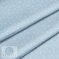 Отрез ткани 39х50 см "Одуванчики на голубом" (Cotton)