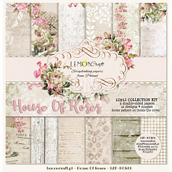 Набор бумаги 30х30 см "House of roses", 6 листов (Lemon Craft)
