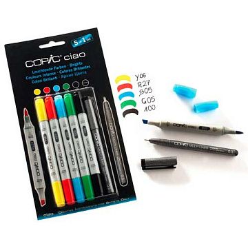 Набор маркеров Copic ciao, Brights