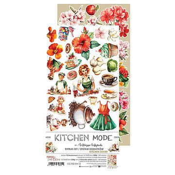 Набор бумаги 30х15 см "Kitchen mode. Kitchen lover", 18 листов (CraftO'clock)