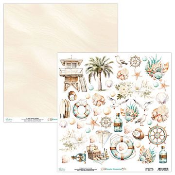 Бумага 30х30 см "Coastal Memories. Для вырезания" (Mintay)