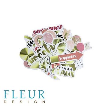 Набор вырубок "Pretty pink" (Fleur-design)