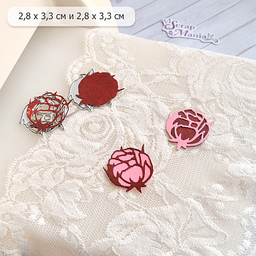 Нож "Бутон пиона", 2,8х3,3 см (ScrapMania)