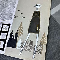 Штамп "Ноги юные", 2х8 см (Скрапклуб)