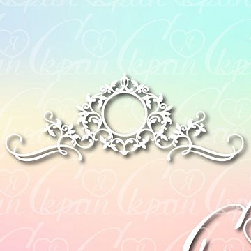 Украшение из чипборда "Рамка праздничная 18" (Скрапля)