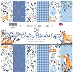 Набор бумаги 20х20 см "Winter Wonders", 36 листов (The Paper Boutique)