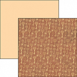 Набор бумаги 30х30 см "Codex leonardo. Фоновый", 8 листов (Ciao bella)