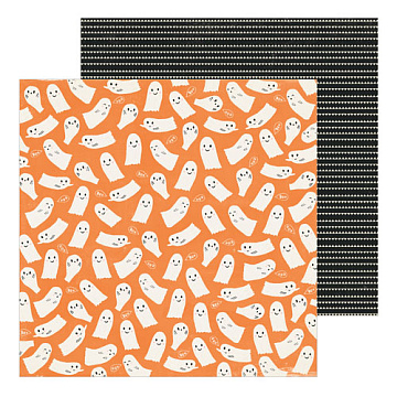 Бумага "Hey, Pumpkin. Ghostly" (Crate paper)