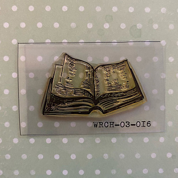 Штамп "Раскрытая книга", 5,5х3,1 см (Белый ворон)