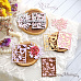 Нож "Французская любовь. Цветы и марка", 2,8х3,7 см (ScrapMania)