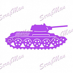 Нож "Военный танк", 2,5х6 см (Scrapman)