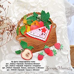 Нож "Урожай. Груша и яблоко", 2,1х3 см (ScrapMania)