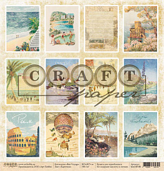 Бумага "Bon Voyage. Карточки" (CraftPaper)