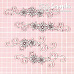 Чипборд "Бордюр из снежинок", 3,2х10 см (Scrapiki)