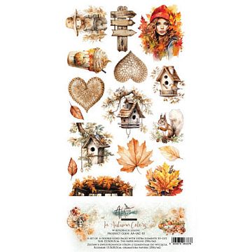 Набор бумаги 15х30 см "In Autumn Colors", 6 листов (Alchemy of Art)